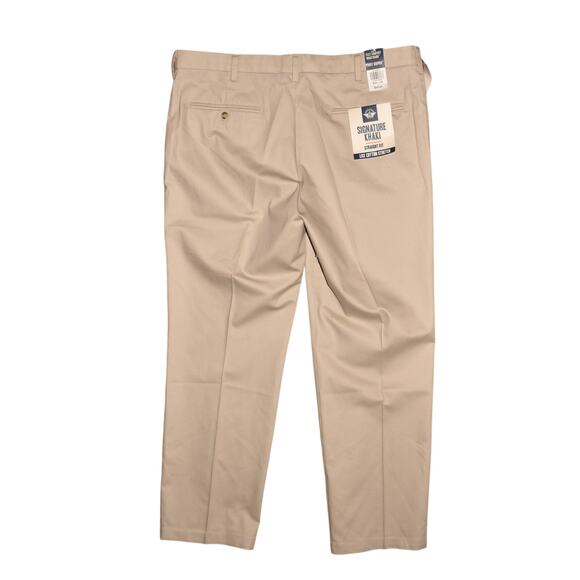 DOCKERS NEW $62 Signature Khaki‎ Flat Front Pant Flex Comfort Waistband Men's 40 - Picture 2 of 4